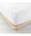 Drap Housse en Gaze de Coton Angelia 140x190cm Blanc-1