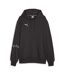 Sweat noir homme puma hoops team hoodie-1