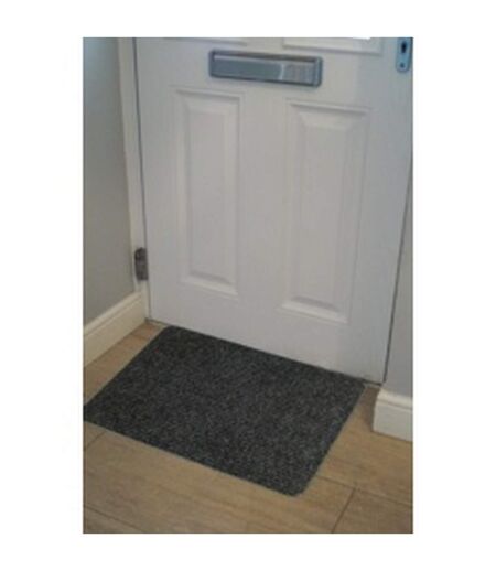 Basic ribbed indoor door mat 40cm x 60cm anthracite Groundsman