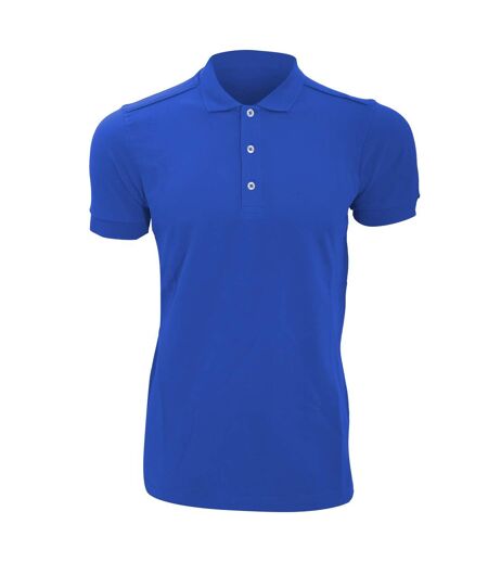Polo À Manches Courtes En Stretch Pour Hommes Bleu Roi Russell