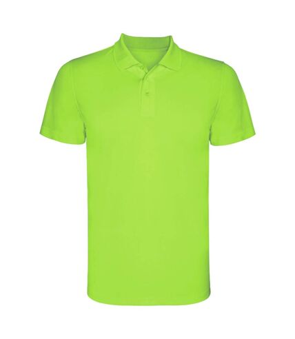 Roly Mens Monzha Short-Sleeved Polo Shirt (Lime)