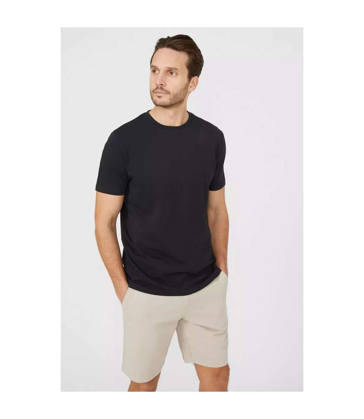 Maine Mens Crew Neck T-Shirt (Pack of 2) (Black)