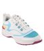 Womens/ladies Hot Melt Trainers White Green Black Skechers-1
