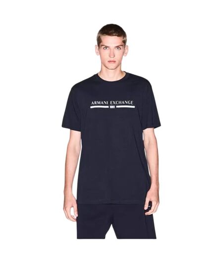 T-shirt Motif/style Linéaire Homme Bleu Marine Armani Exchange