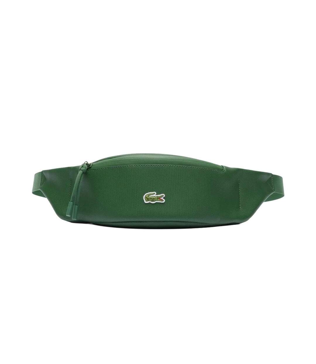 Sac banane vert homme lacoste zipped bumbag-1