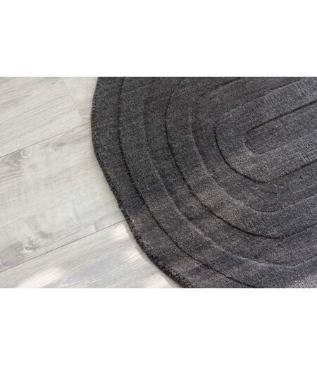 Tapis Demi-Rond Nora 50x80cm Gris