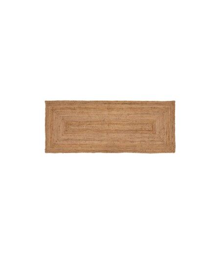 Tapis de Couloir Jute 80x200cm Beige