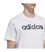 T-shirt Style Logo Brodé Essentials Linear Homme Blanc Adidas-4