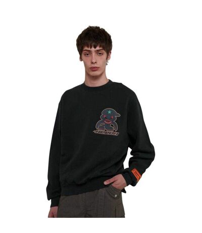 Mens Monster Crew Neck Sweatshirt Black Heron Preston