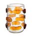 Vase Design en Verre Pebbles 23cm Ambre-1