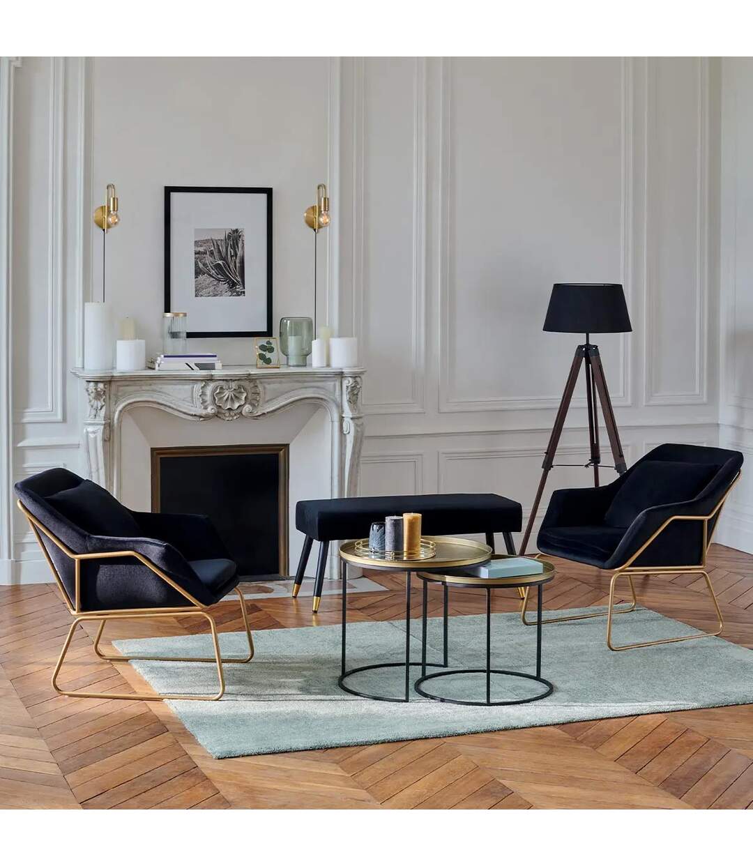 Tapis Déco Uni Joanne 120x170cm Vert Kaki-3