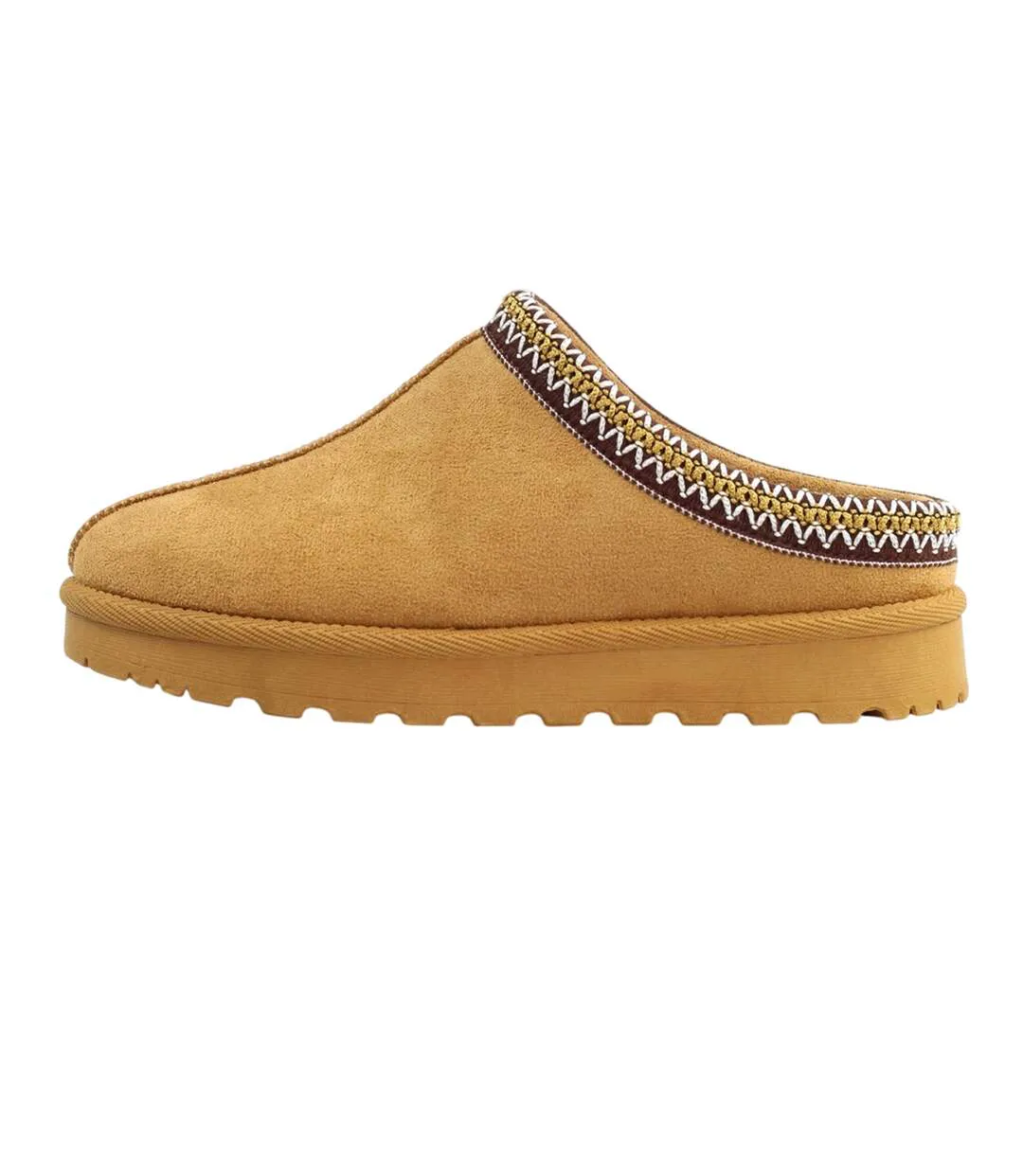 Chaussons Mules Nepal Femme Brun Clair Lunar-3