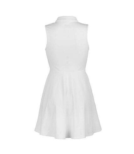 Womens/ladies recycled athletic dress white Spiro Recycled