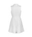 Womens/ladies recycled athletic dress white Spiro Recycled