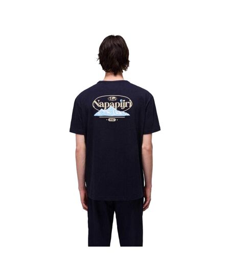 T-shirt Motif/style Graphique Homme Bleu Marine Napapijri