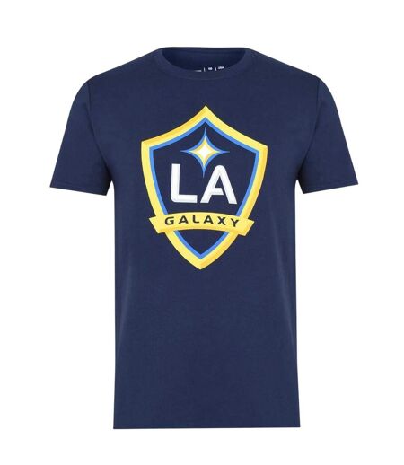 Mens Mls Logo Cotton T-shirt Blue LA Galaxy