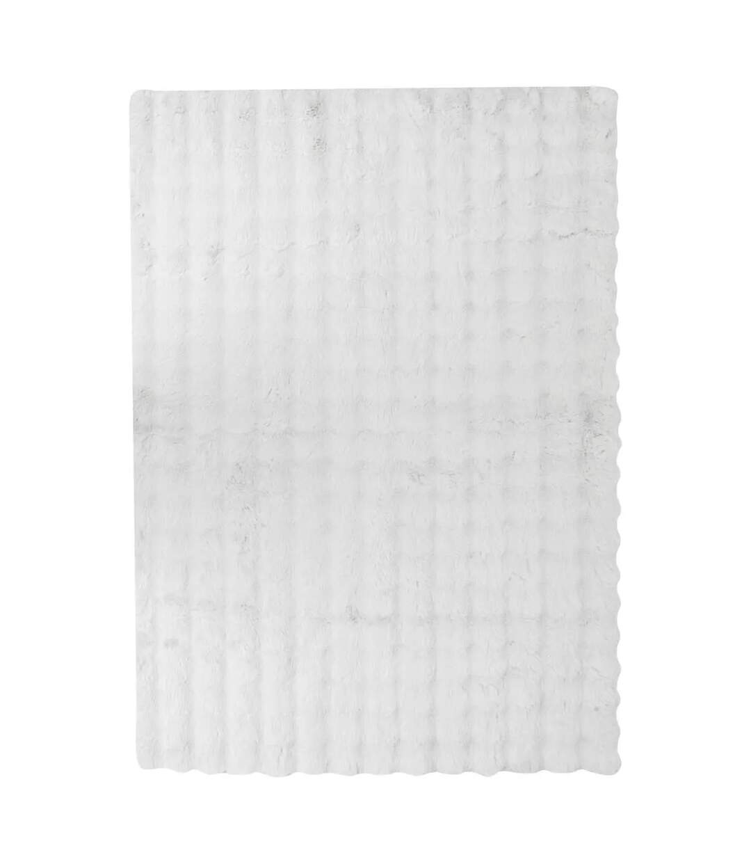 Tapis Imitation Fourrure 3D Zephy 120x170cm Blanc-1