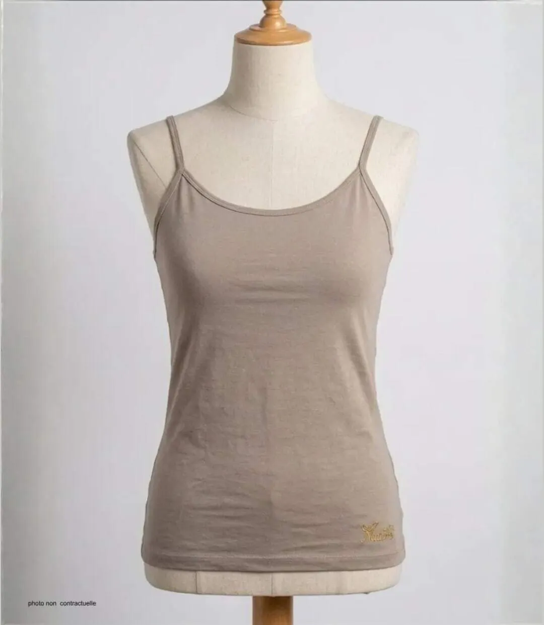 Top en coton MAYFLOWER BEIGE-MF beige : la douceur d'une matière naturelle pour un look d'été épuré-3
