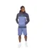 Mens Castlebay Hoodie Blue Crosshatch-1