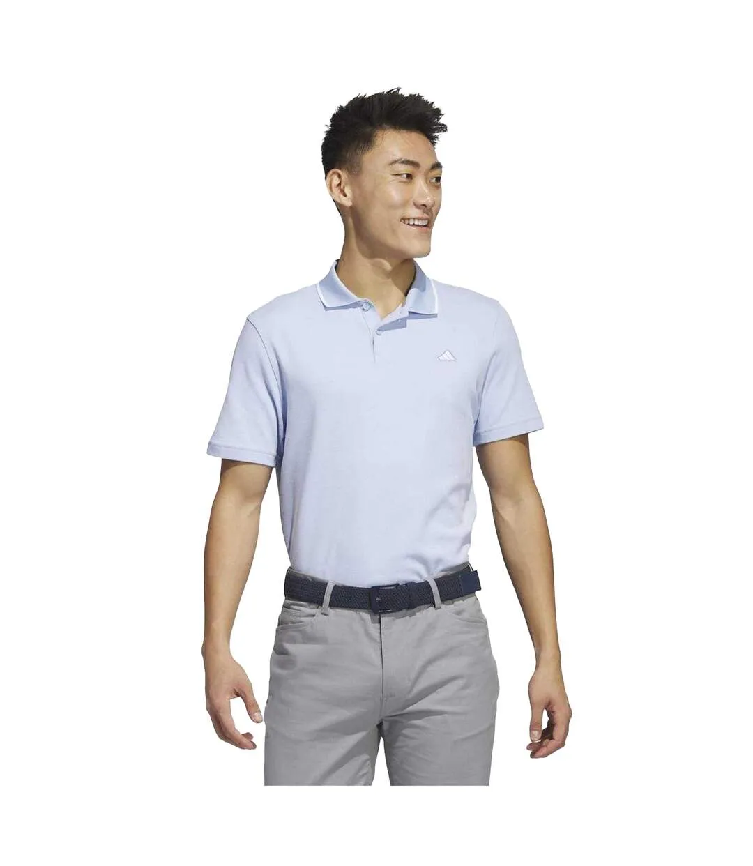 Polo Golf Homme Bleu Adidas-4
