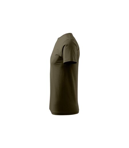 Mens Basic T-shirt Military Adler