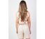 Short femme en coton mélangé FAUSTINE uni beige Coton Du Monde-4