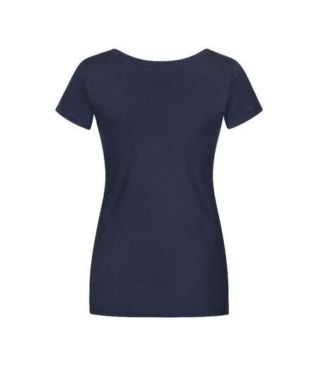 T-shirt Femme Bleu Marine Français X.O By Promodoro