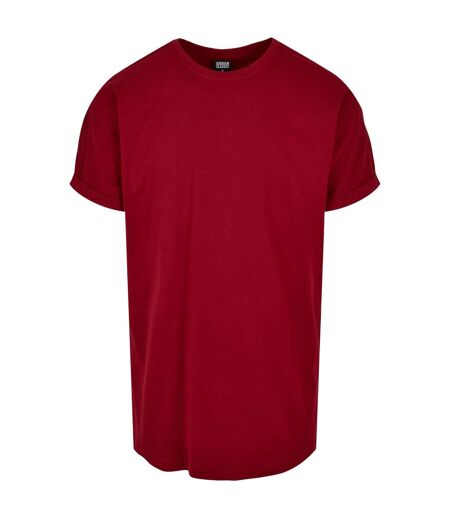T-shirt Motif/style Long Homme Rouge Orangé Urban Classics