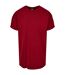 T-shirt Motif/style Long Homme Rouge Orangé Urban Classics-1