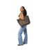 Leopard Print Tote Bag One Size Brown Black Bagbase-4