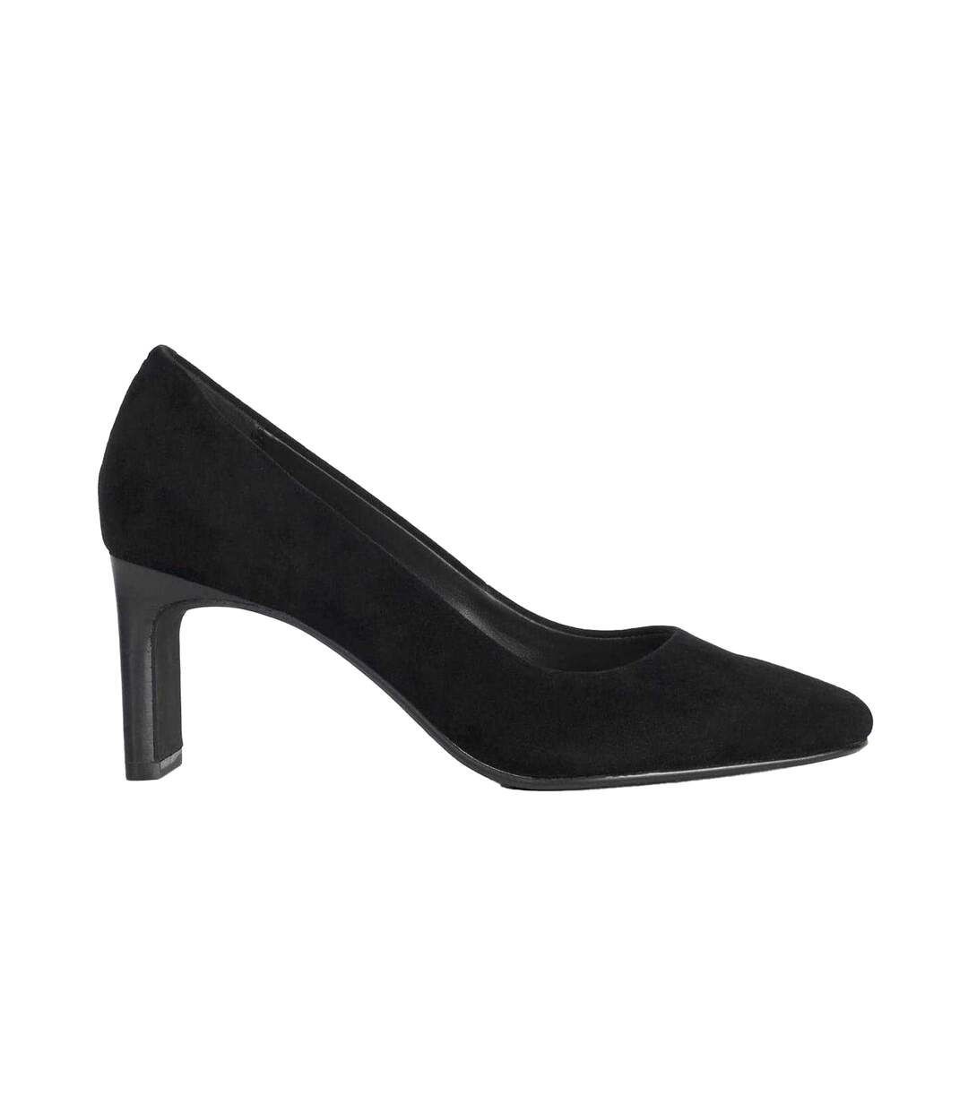 Womens/ladies Begin Suede High Heel Court Shoes Black Dune London-1