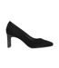 Womens/ladies Begin Suede High Heel Court Shoes Black Dune London-1