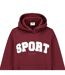 Womens/ladies Sport Hoodie Burgundy Slazenger-3