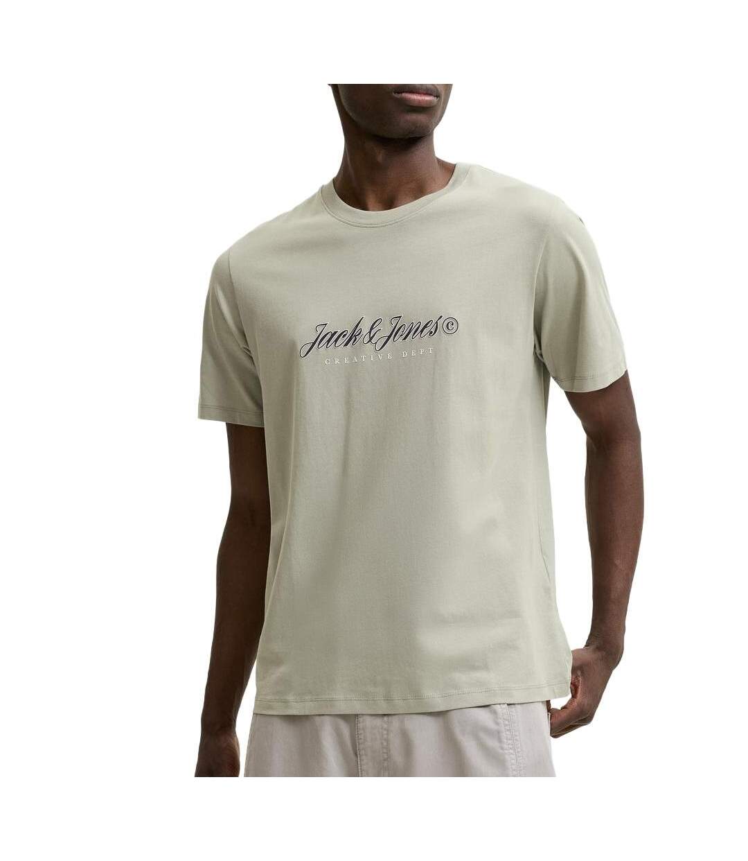 T-Shirt vert homme jack & jones montauk-1
