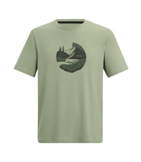 T-shirt Motif/style Coucher De Soleil Fingal Homme Vert Pâle Regatta