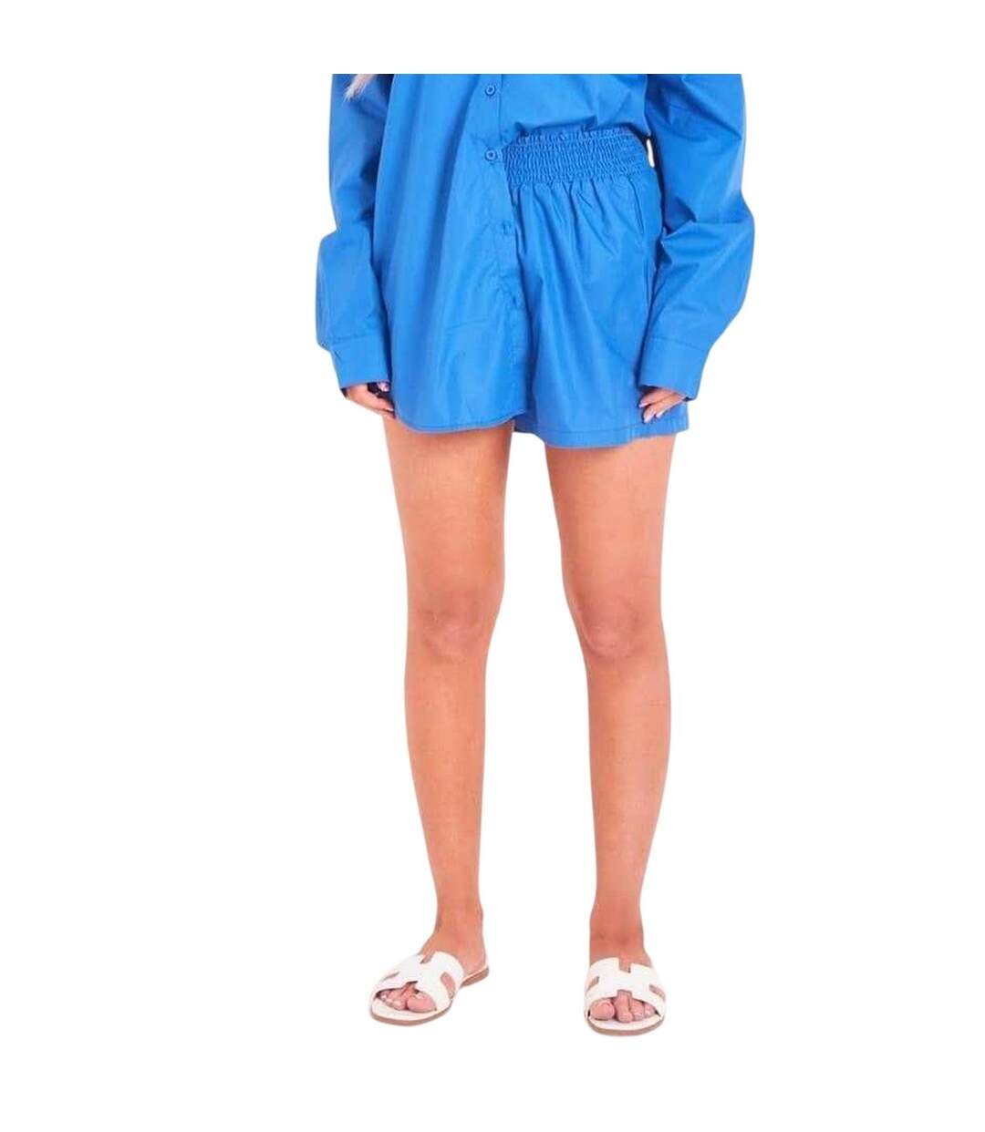 Short De Course Femme Bleu Foncé Missy Empire-2