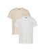 2x t-shirt beige/blanc homme tommy hilfiger dm0dm21344-1