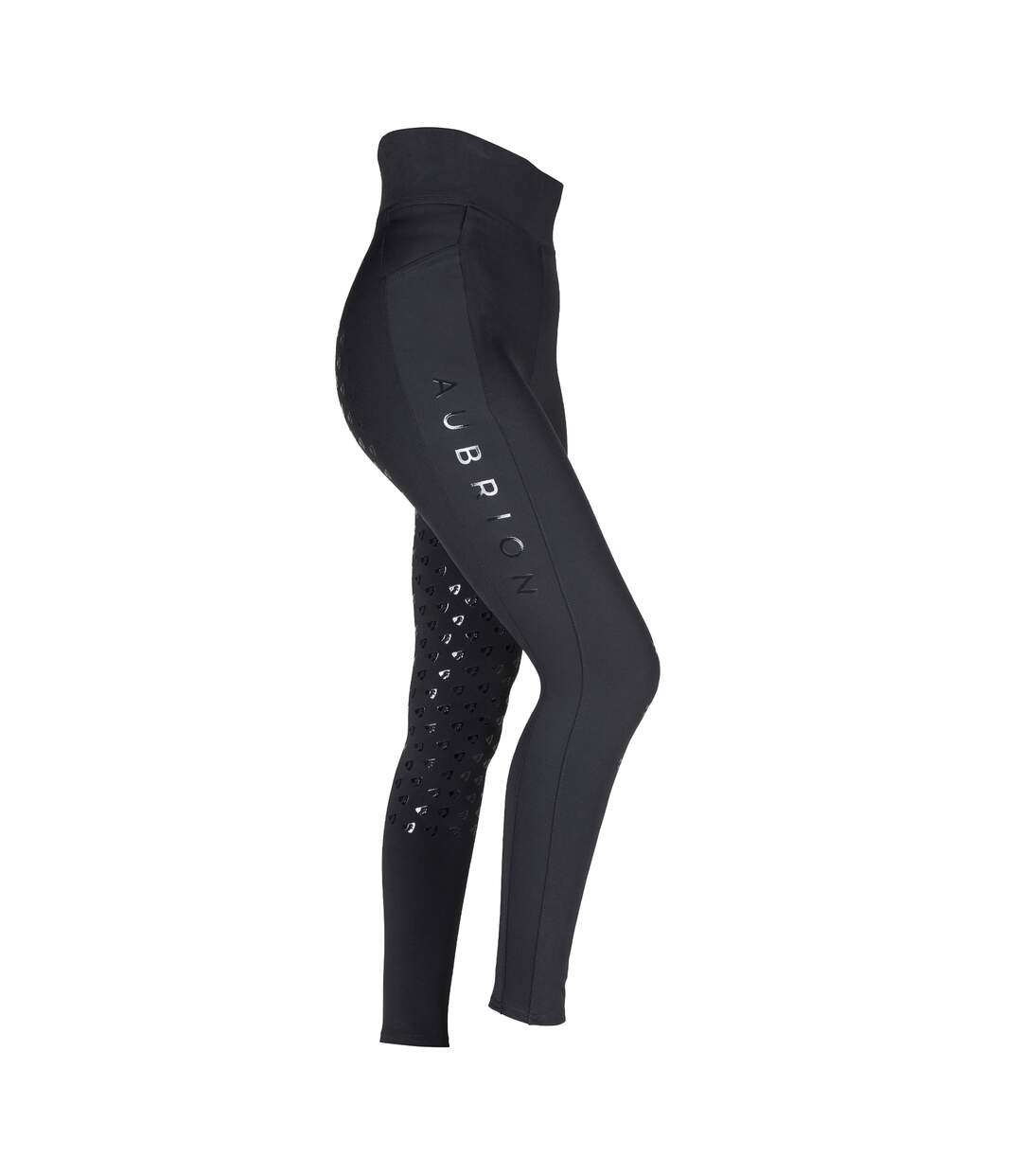 Womens/ladies eltar horse riding tights black Aubrion-1
