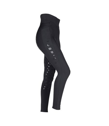 Womens/ladies eltar horse riding tights black Aubrion