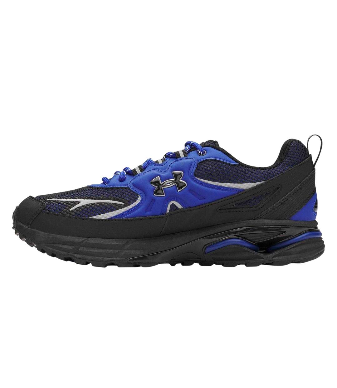 Womens/ladies Apparition Tech Logo Leather Trainers Blue Under Armour-2