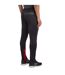 Mens Pro Training Polyester Jogging Bottoms Black Red Dahlia Umbro-2