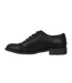 Womens/ladies Bobbi Low Heel Brogues Black Miso-3