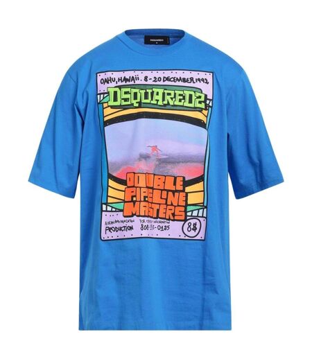 T-shirt Homme Bleu Cavalli Class