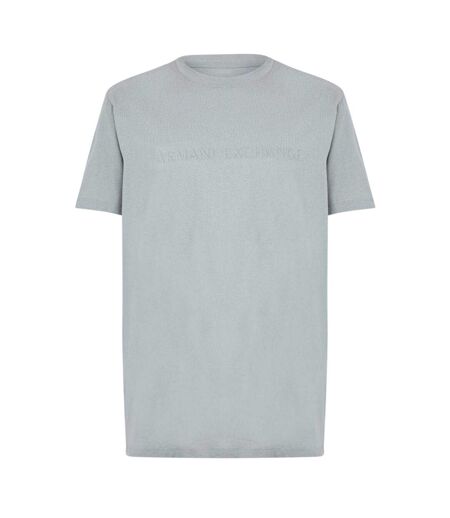 Mens Embossed T-shirt Grey Armani Exchange