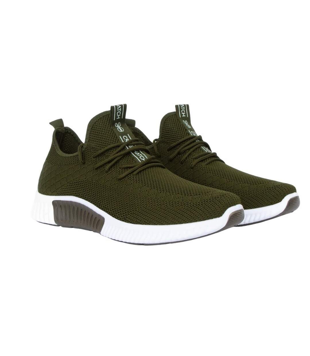 Baskets Rideout Homme Olive Crosshatch-3