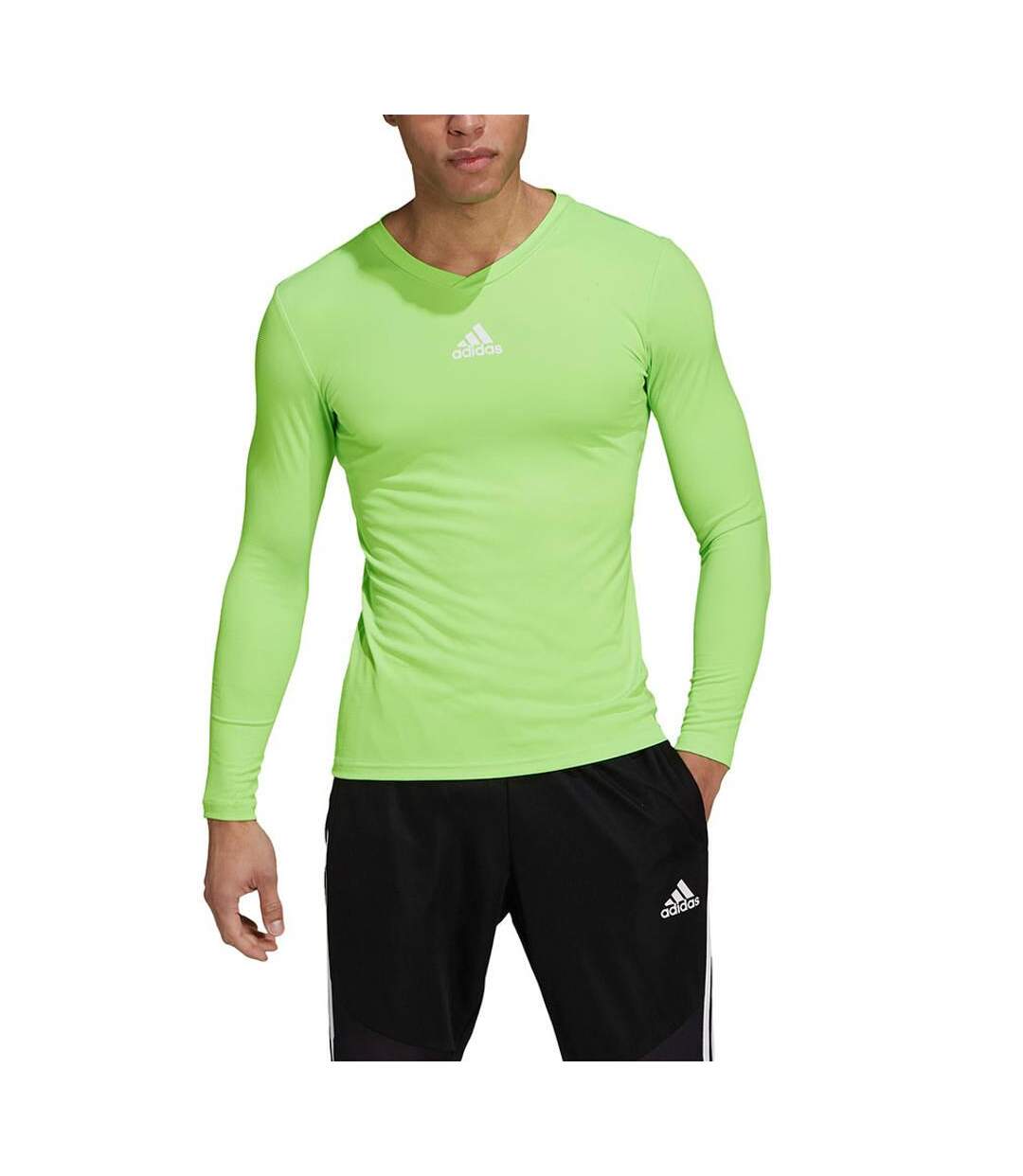 T-shirt Team Base Homme Vert Adidas-1