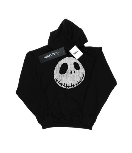 Disney Sweat à capuche à visages craquelés Nightmare Before Christmas Womens/Ladies (Noir) - UTBI4096