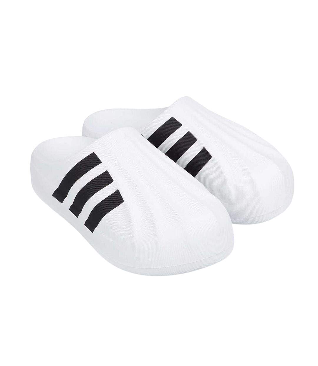 Womens/ladies Adifom Superstar Mules White Black Adidas-4