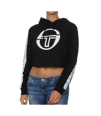 Sweat Crop Noir Femme Sergio Tacchini Coran - M