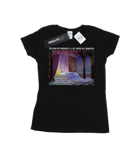 Disney - T-shirt SLEEPING BEAUTY I'LL BE THERE IN - Femme (Noir) - UTBI15357